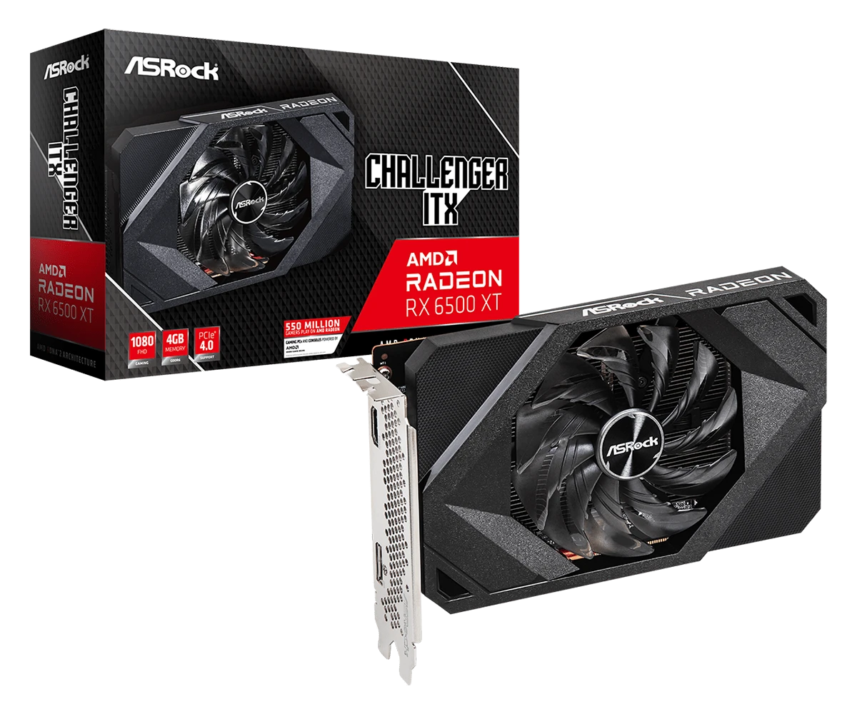 ASRock AMD Radeon RX 6500 XT Challenger ITX 4GB